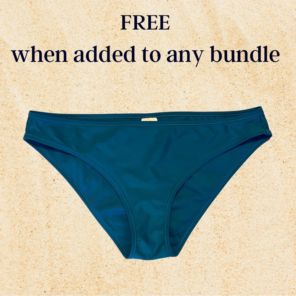 Xhiliration blue bikini bottom, size XL